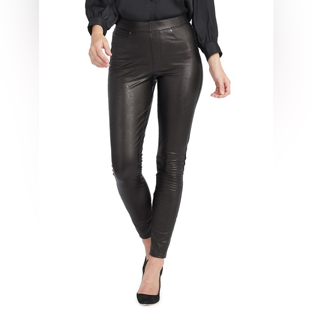 Spanx Leather-Like Skinny Ankle Pants Size XL NWT Brand New